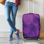 Purple Polygonal Geometric Print Luggage Cover
