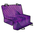 Purple Polygonal Geometric Print Pet Car Back Seat Cover