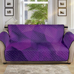 Purple Polygonal Geometric Print Sofa Protector