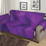 Purple Polygonal Geometric Print Sofa Protector