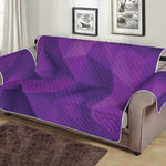 Purple Polygonal Geometric Print Sofa Protector