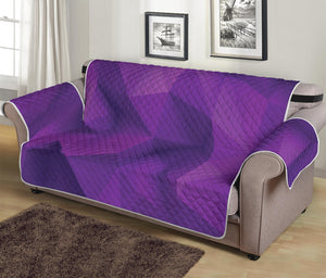 Purple Polygonal Geometric Print Sofa Protector