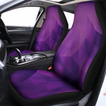 Purple Polygonal Geometric Print Universal Fit Car Seat Covers