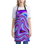 Purple Psychedelic Trippy Print Apron