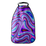 Purple Psychedelic Trippy Print Car Seat Organizers