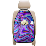 Purple Psychedelic Trippy Print Car Seat Organizers