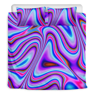 Purple Psychedelic Trippy Print Duvet Cover Bedding Set