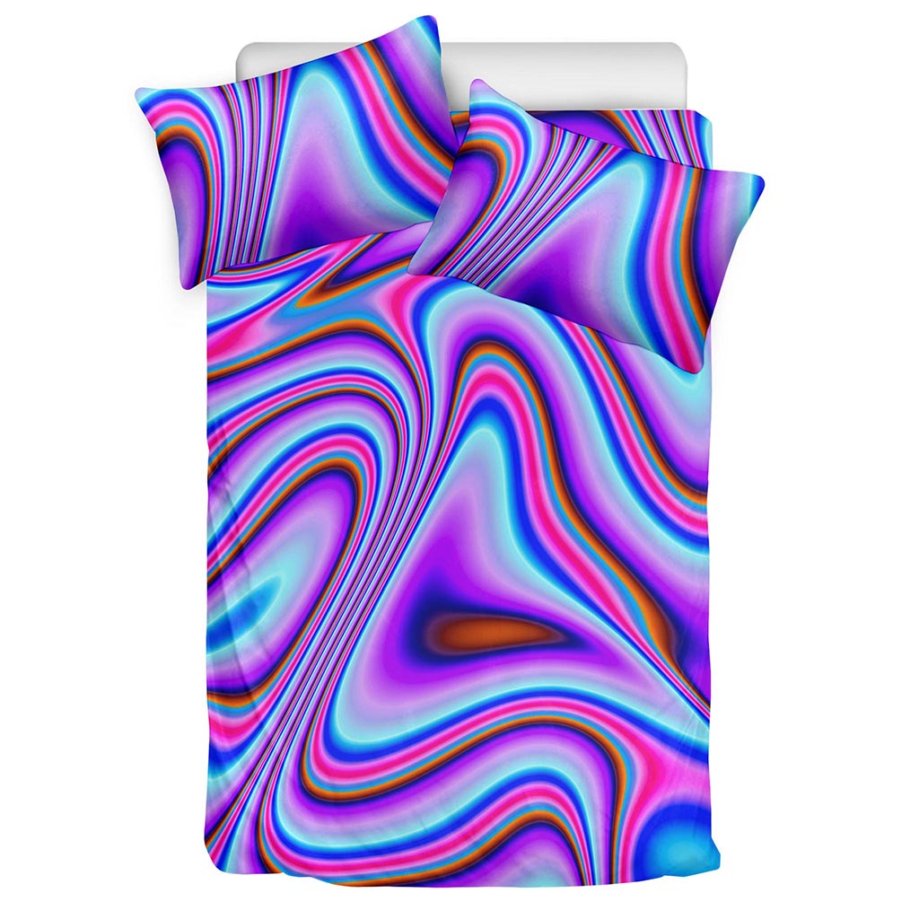 Purple Psychedelic Trippy Print Duvet Cover Bedding Set