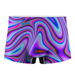 Purple Psychedelic Trippy Print Men's Boxer Briefs