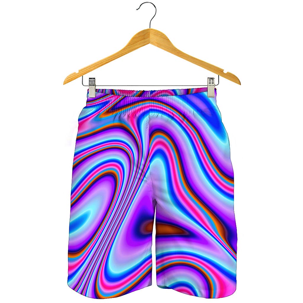 Purple Psychedelic Trippy Print Men's Shorts