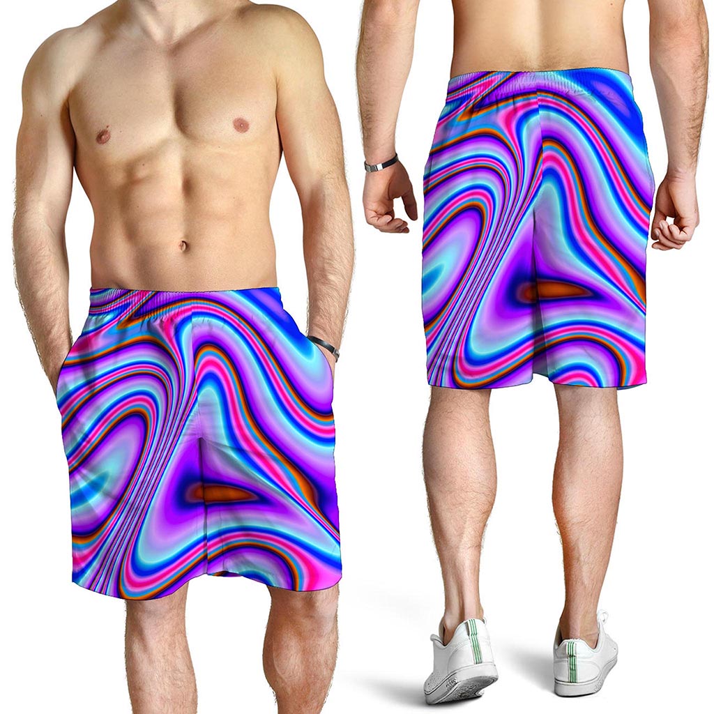 Purple Psychedelic Trippy Print Men's Shorts