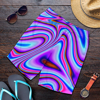 Purple Psychedelic Trippy Print Men's Shorts