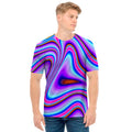 Purple Psychedelic Trippy Print Men's T-Shirt