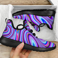 Purple Psychedelic Trippy Print Mesh Knit Shoes