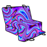 Purple Psychedelic Trippy Print Pet Car Back Seat Cover