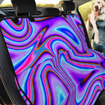 Purple Psychedelic Trippy Print Pet Car Back Seat Cover