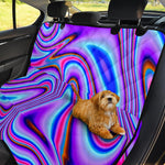 Purple Psychedelic Trippy Print Pet Car Back Seat Cover