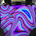 Purple Psychedelic Trippy Print Pet Car Back Seat Cover