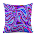 Purple Psychedelic Trippy Print Pillow Cover