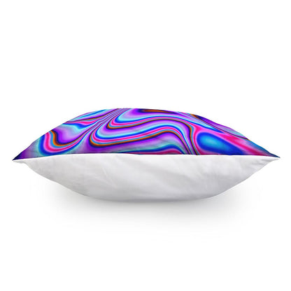 Purple Psychedelic Trippy Print Pillow Cover