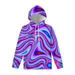 Purple Psychedelic Trippy Print Pullover Hoodie