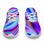 Purple Psychedelic Trippy Print Sport Shoes GearFrost