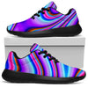 Purple Psychedelic Trippy Print Sport Shoes GearFrost