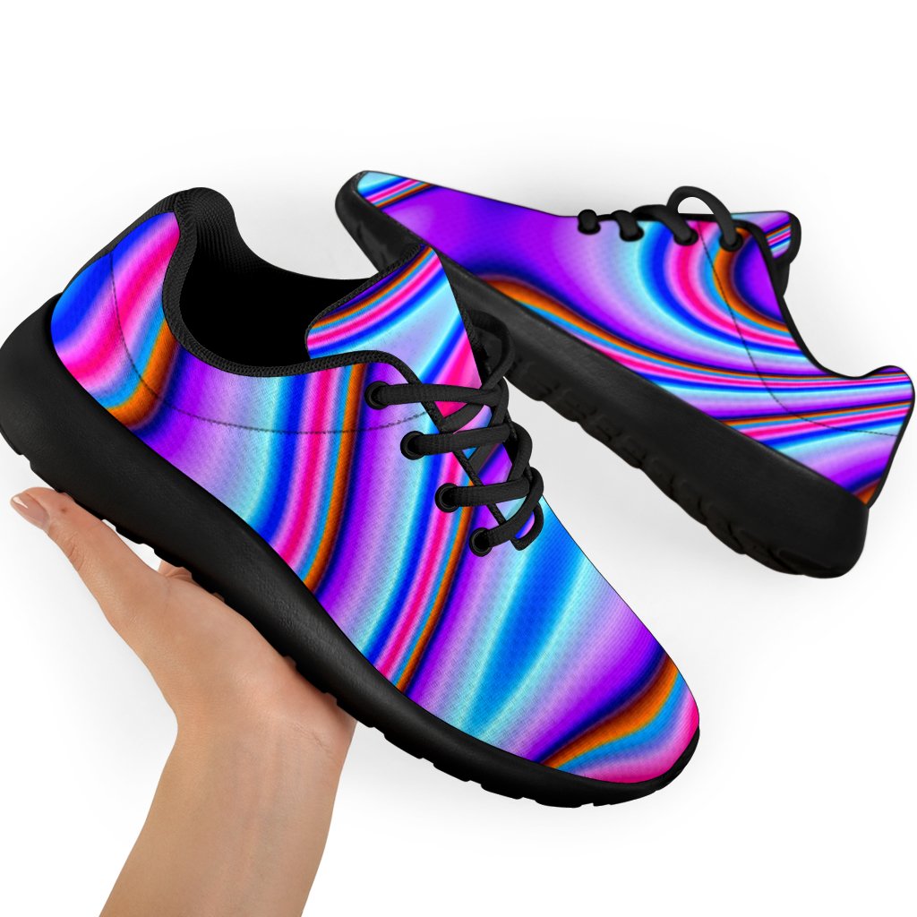 Purple Psychedelic Trippy Print Sport Shoes GearFrost