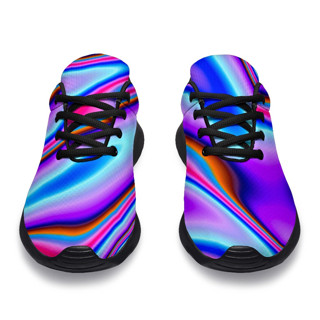 Purple Psychedelic Trippy Print Sport Shoes GearFrost