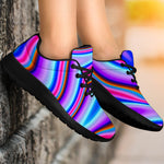 Purple Psychedelic Trippy Print Sport Shoes GearFrost