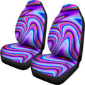 Purple Psychedelic Trippy Print Universal Fit Car Seat Covers