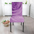 Purple Rose Print Dining Chair Slipcover