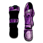 Purple Rose Print Muay Thai Shin Guard