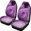 Purple Rose Print Universal Fit Car Seat Covers