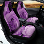 Purple Rose Print Universal Fit Car Seat Covers