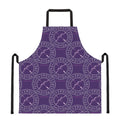 Purple Sagittarius Zodiac Pattern Print Apron