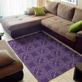 Purple Sagittarius Zodiac Pattern Print Floor Mat