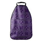 Purple Sagittarius Zodiac Pattern Print Car Seat Organizers