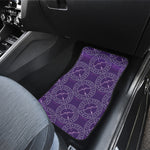 Purple Sagittarius Zodiac Pattern Print Front and Back Car Floor Mats