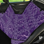 Purple Sagittarius Zodiac Pattern Print Pet Car Back Seat Cover