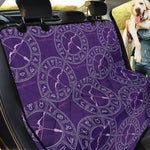 Purple Sagittarius Zodiac Pattern Print Pet Car Back Seat Cover