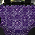 Purple Sagittarius Zodiac Pattern Print Pet Car Back Seat Cover