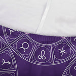 Purple Sagittarius Zodiac Pattern Print Sofa Cover