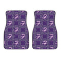 Purple Scorpio Zodiac Pattern Print Front Car Floor Mats