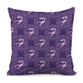 Purple Scorpio Zodiac Pattern Print Pillow Cover