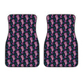 Purple Seahorse Pattern Print Front Car Floor Mats