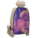 Purple Sky And Full Moon Print Car Seat Organizers
