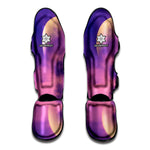 Purple Sky And Full Moon Print Muay Thai Shin Guard