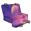 Purple Sky And Full Moon Print Pet Car Back Seat Cover