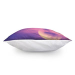 Purple Sky And Full Moon Print Pillow Cover